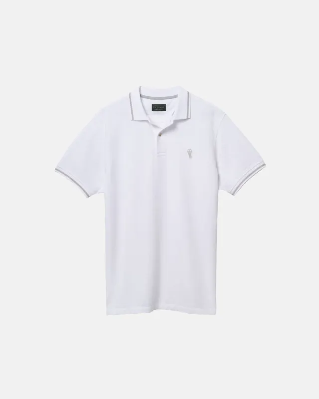 Classic White Alfré Pique Polo sold by Le Alfre