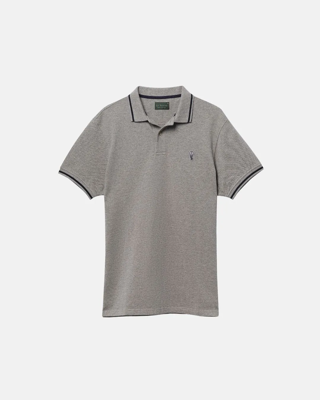 Classic Grey Alfré Pique Polo sold by Le Alfre