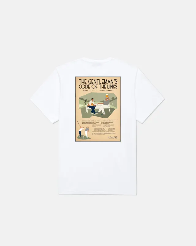 "The Gentleman's Code Of The Links" Limited Edition Graphic Tee (SS25) sold by Le Alfre