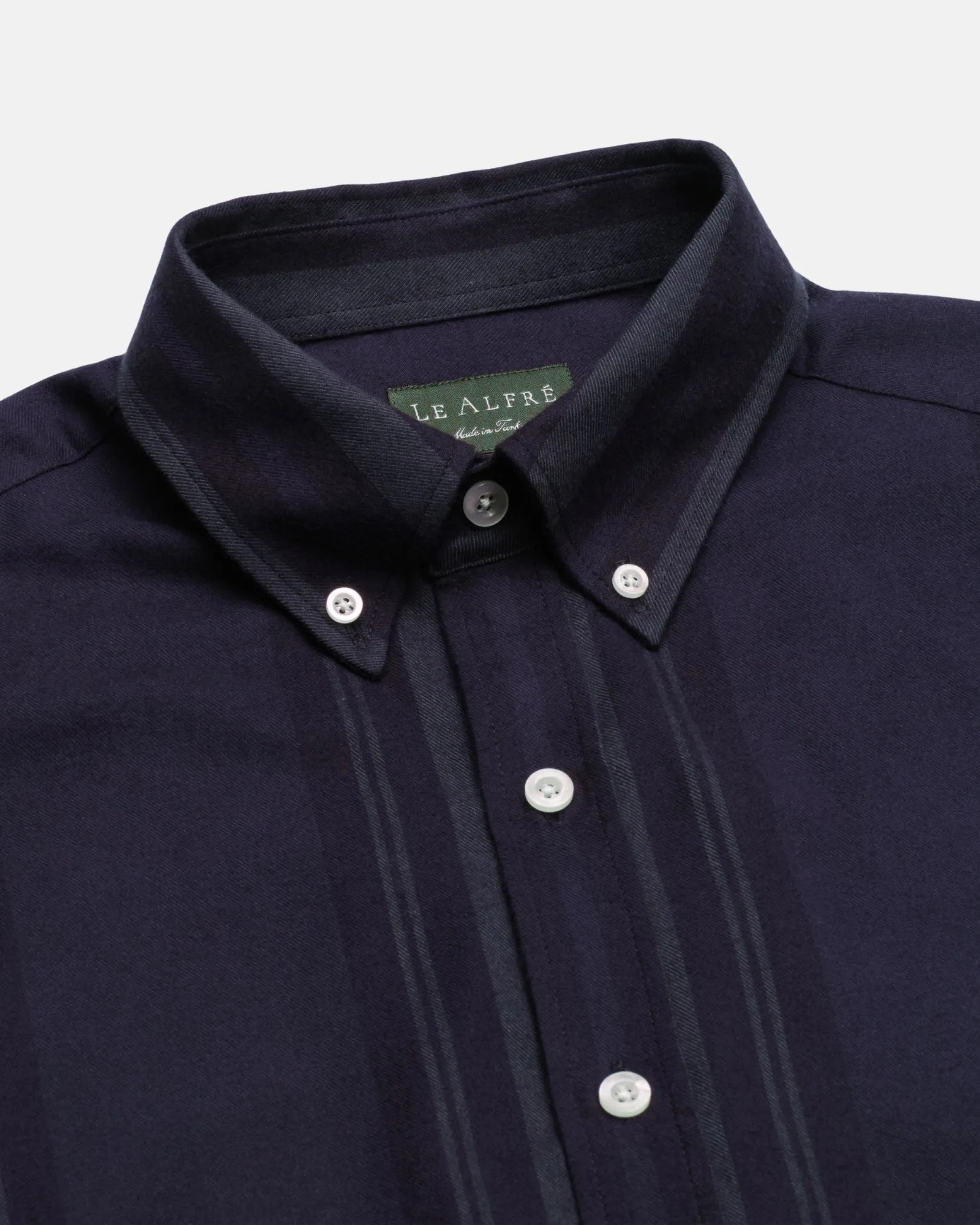 Vertical Stripe Blackwatch Flannel Shirt sold by Le Alfre product image thumbnail 4