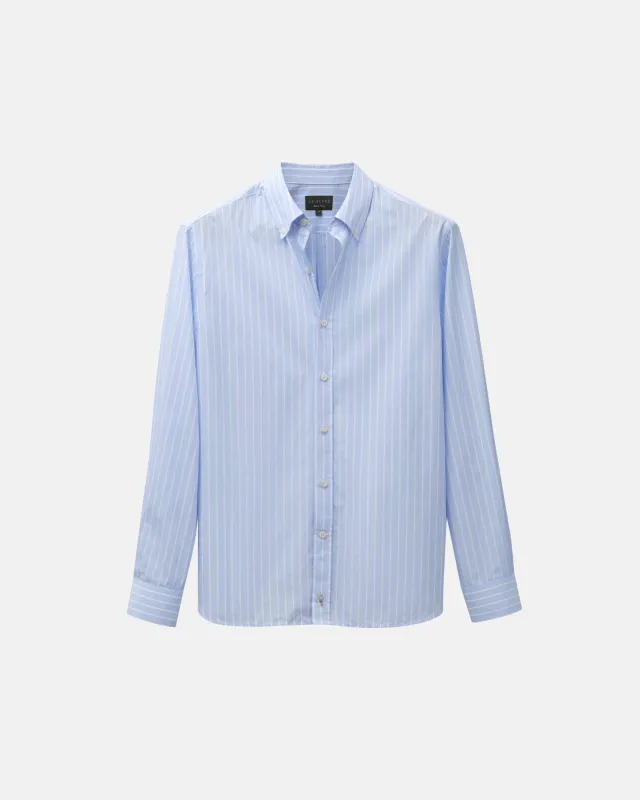 Classic Blue Stripe Dress Shirt sold by Le Alfre