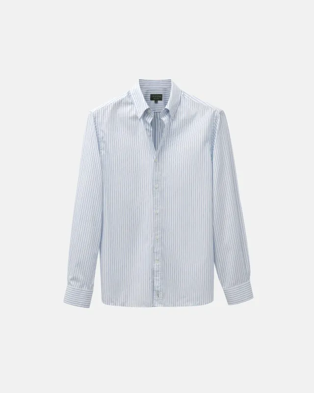 Light Blue Thin Stripe Dress Shirt sold by Le Alfre