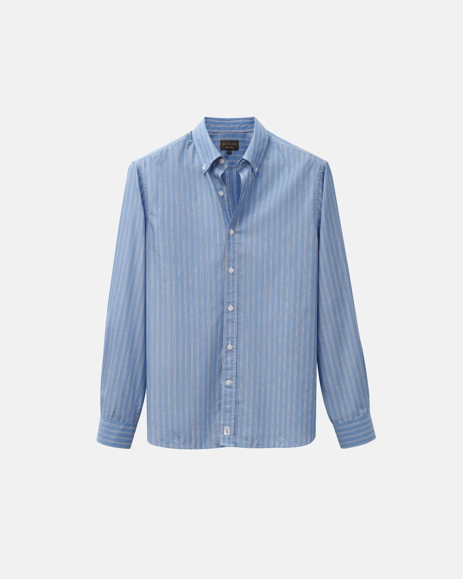 Retro Blue Stripe Dress Shirt sold by Le Alfre