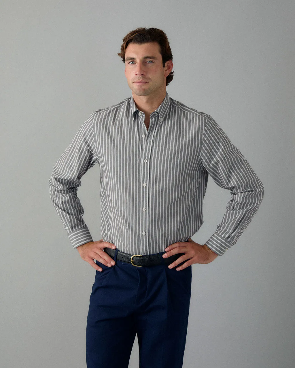 Retro Black Stripe Shirt sold by Le Alfre product image thumbnail 2