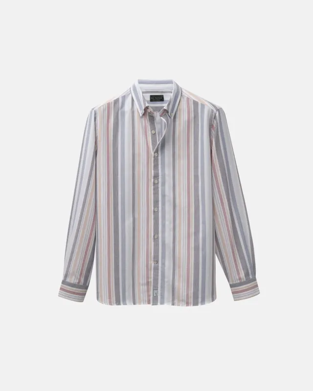 Retro Stripe Fun Oxford Shirt sold by Le Alfre