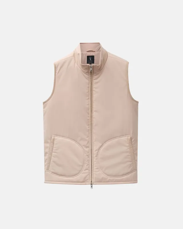 Taupe Lightweight Padded Gilet sold by Le Alfre