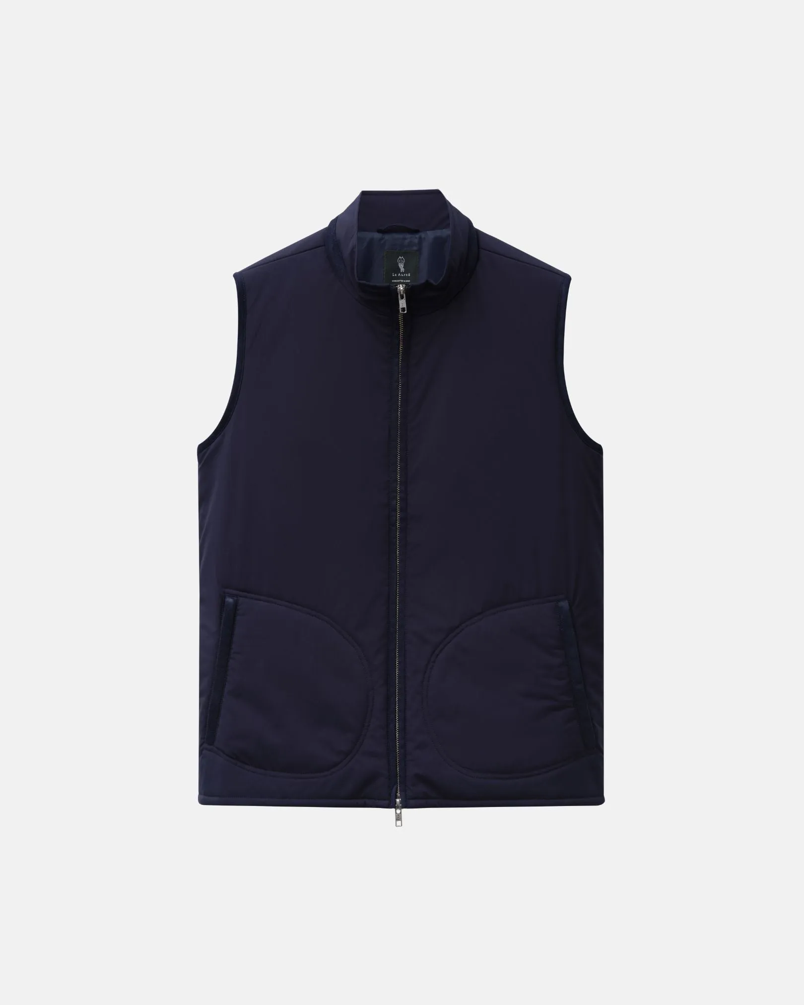 Navy Lightweight Padded Gilet sold by Le Alfre
