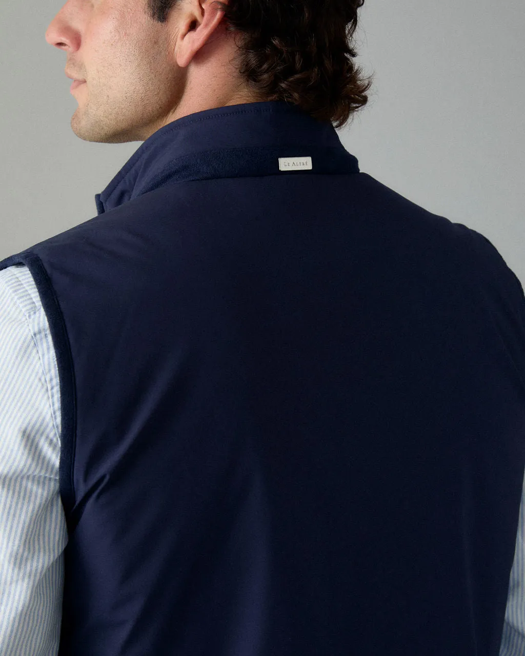 Navy Lightweight Padded Gilet sold by Le Alfre product image thumbnail 5