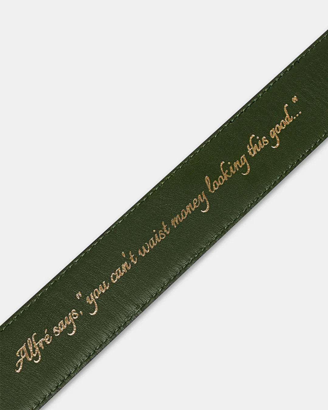 "Le Belt" Black Pebble Grain Leather sold by Le Alfre product image thumbnail 5