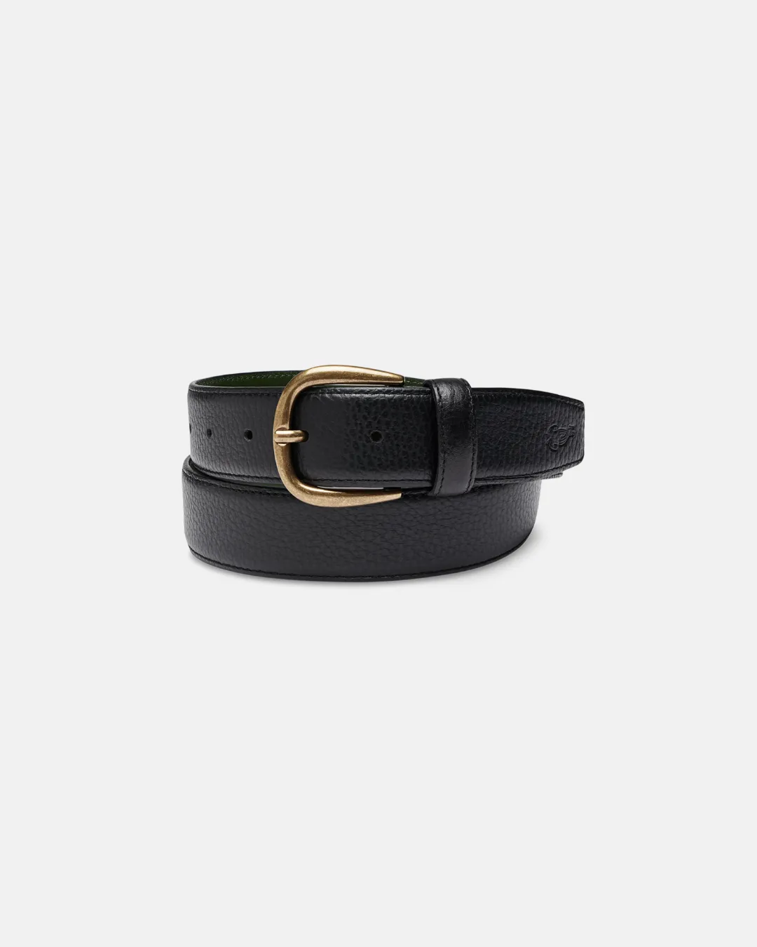 "Le Belt" Black Pebble Grain Leather sold by Le Alfre product image thumbnail 2