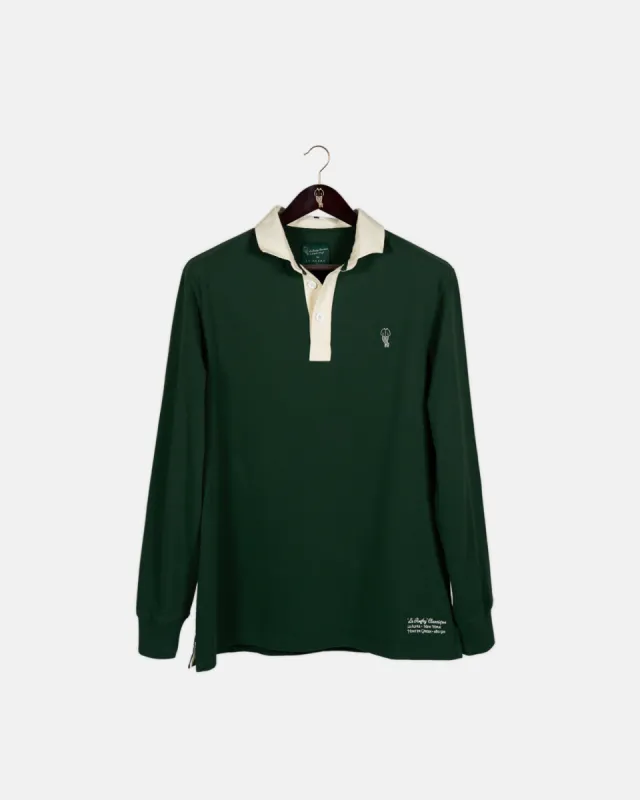 'Le Rugby' Classique Hunter Green Rugby Shirt sold by Le Alfre