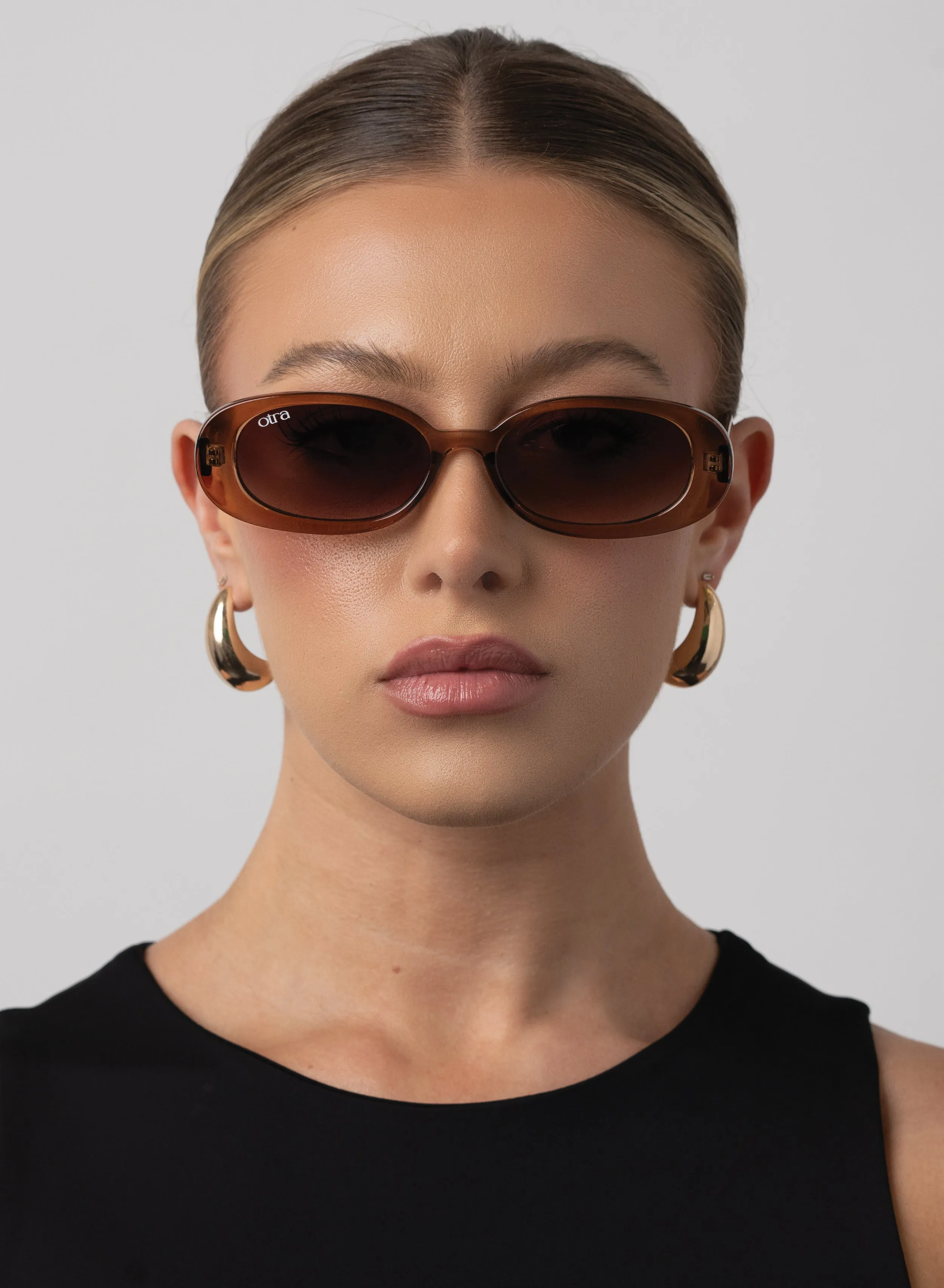 Gina - Transparent Coffee sold by Otra Eyewear product image thumbnail 4