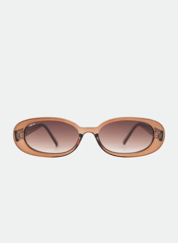 Gina - Transparent Coffee sold by Otra Eyewear