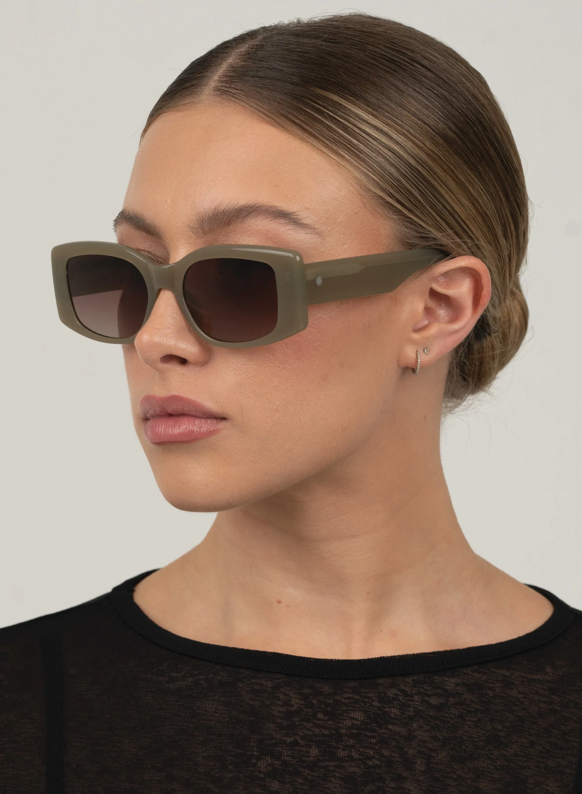 Laia Transparent Olive sold by Otra Eyewear product image thumbnail 5