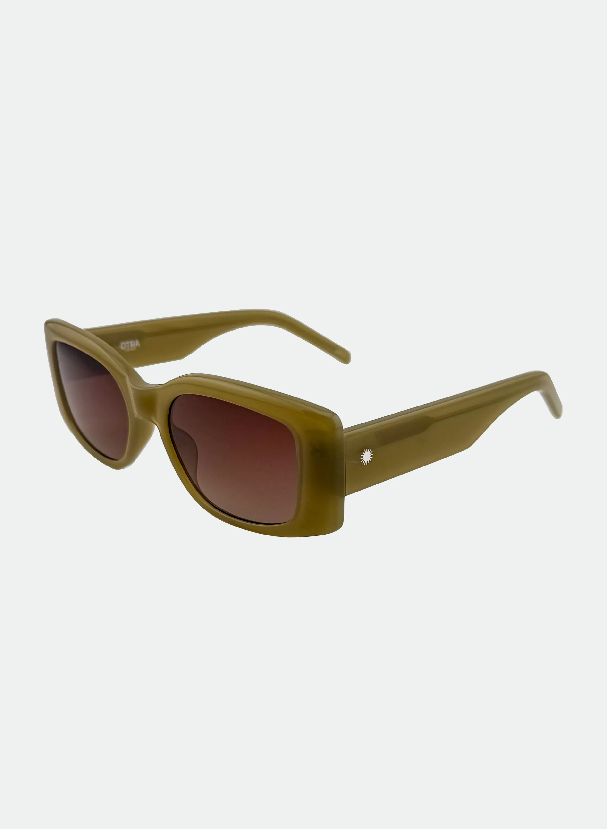 Laia Transparent Olive sold by Otra Eyewear product image thumbnail 3
