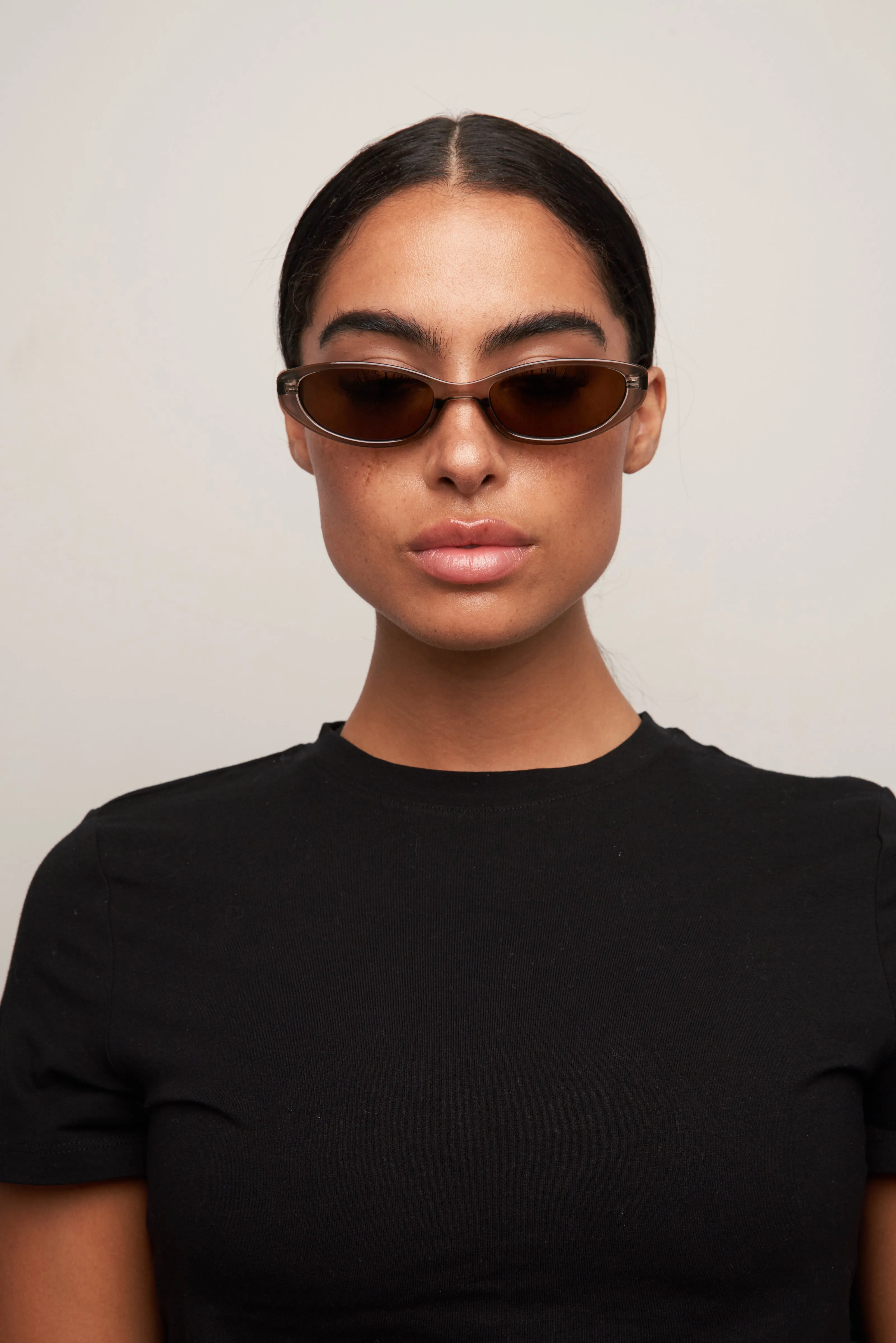 Lulu - Trans Olive/ Brown sold by Otra Eyewear product image thumbnail 2