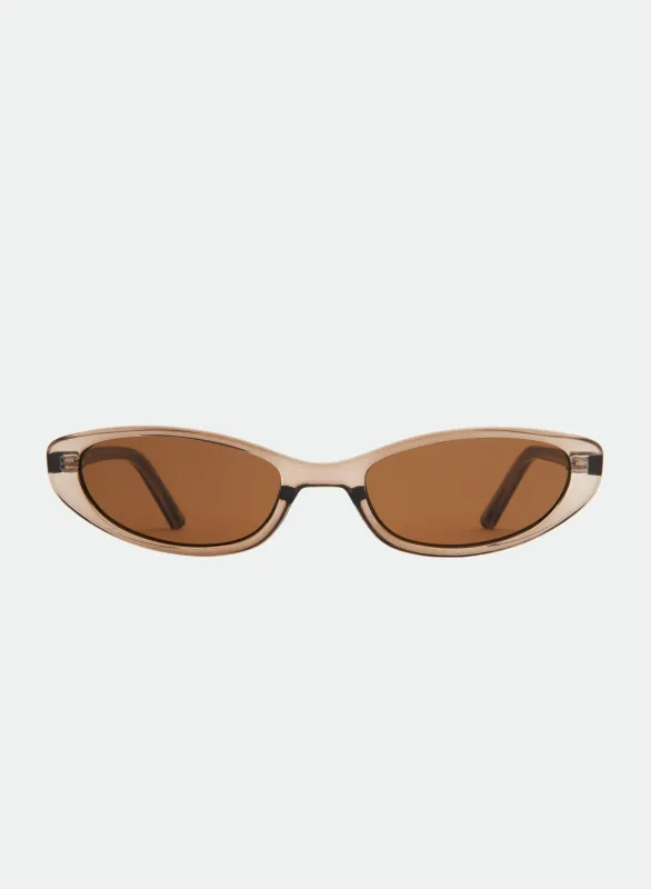 Lulu - Trans Olive/ Brown made by Otra Eyewear