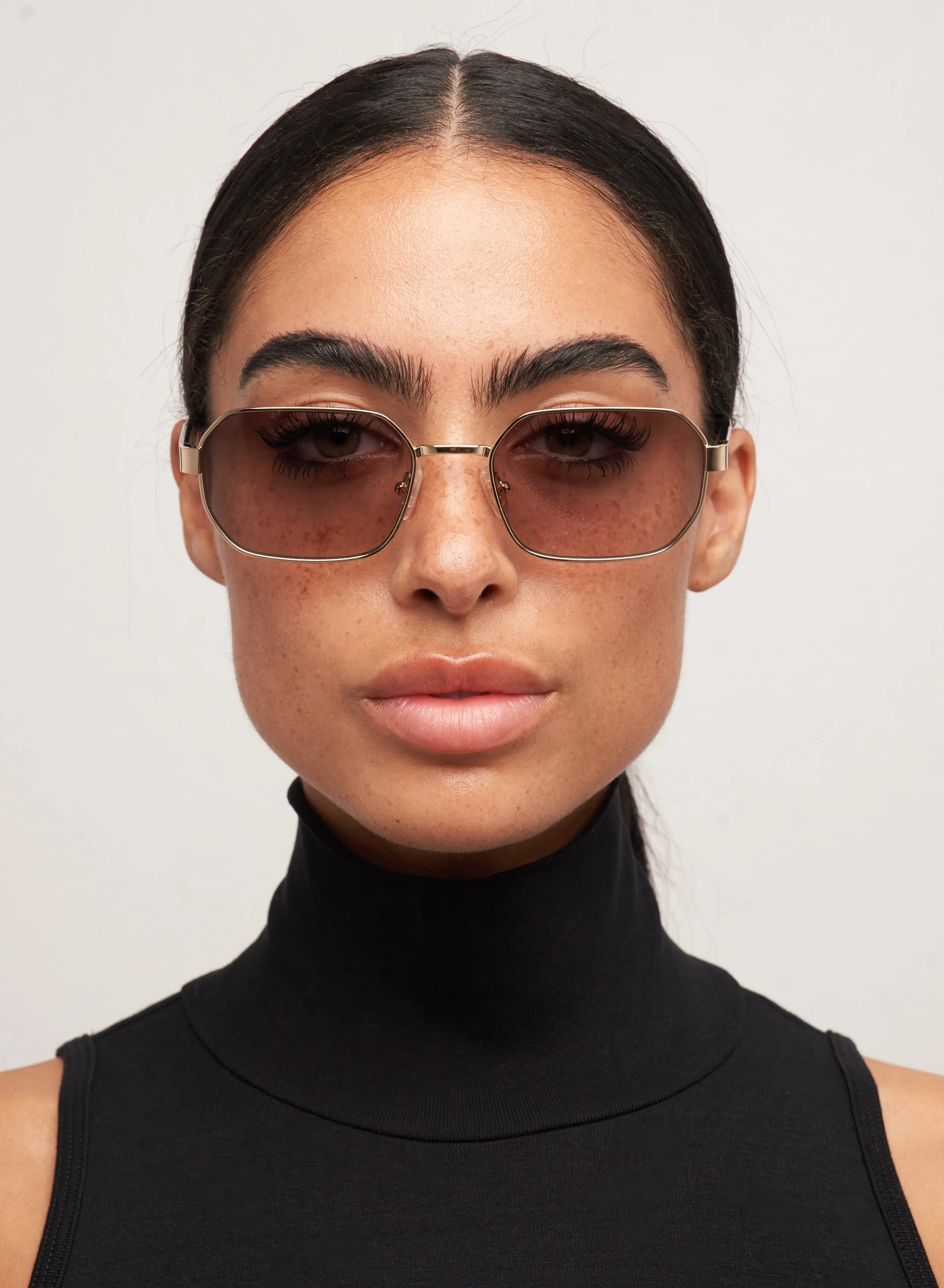 Hannah - Gold/ Smokey Brown sold by Otra Eyewear product image thumbnail 2