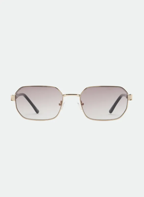 Hannah - Gold/ Smokey Brown made by Otra Eyewear