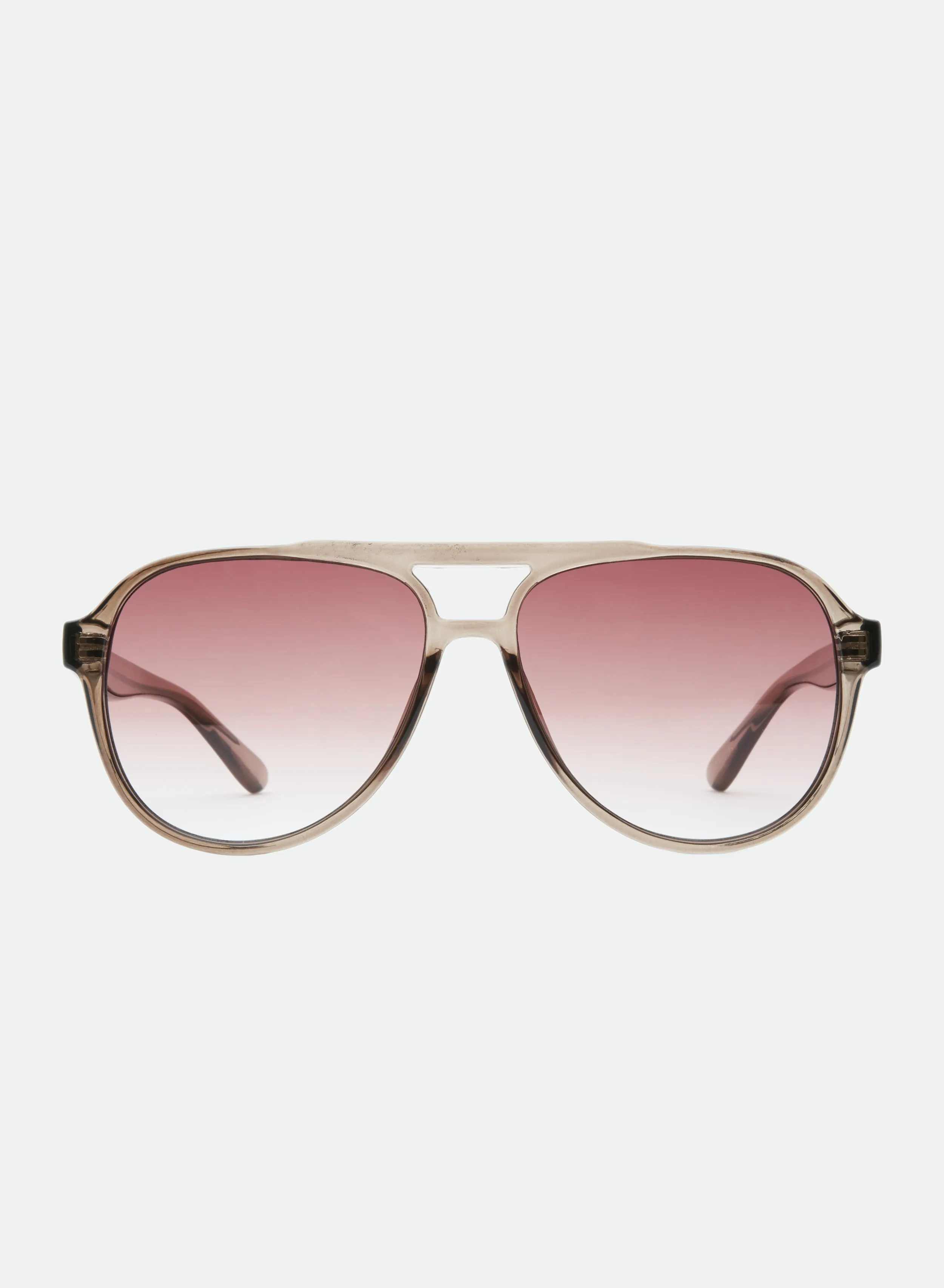 Stevie - Trans Olive/ Brown Fade sold by Otra Eyewear
