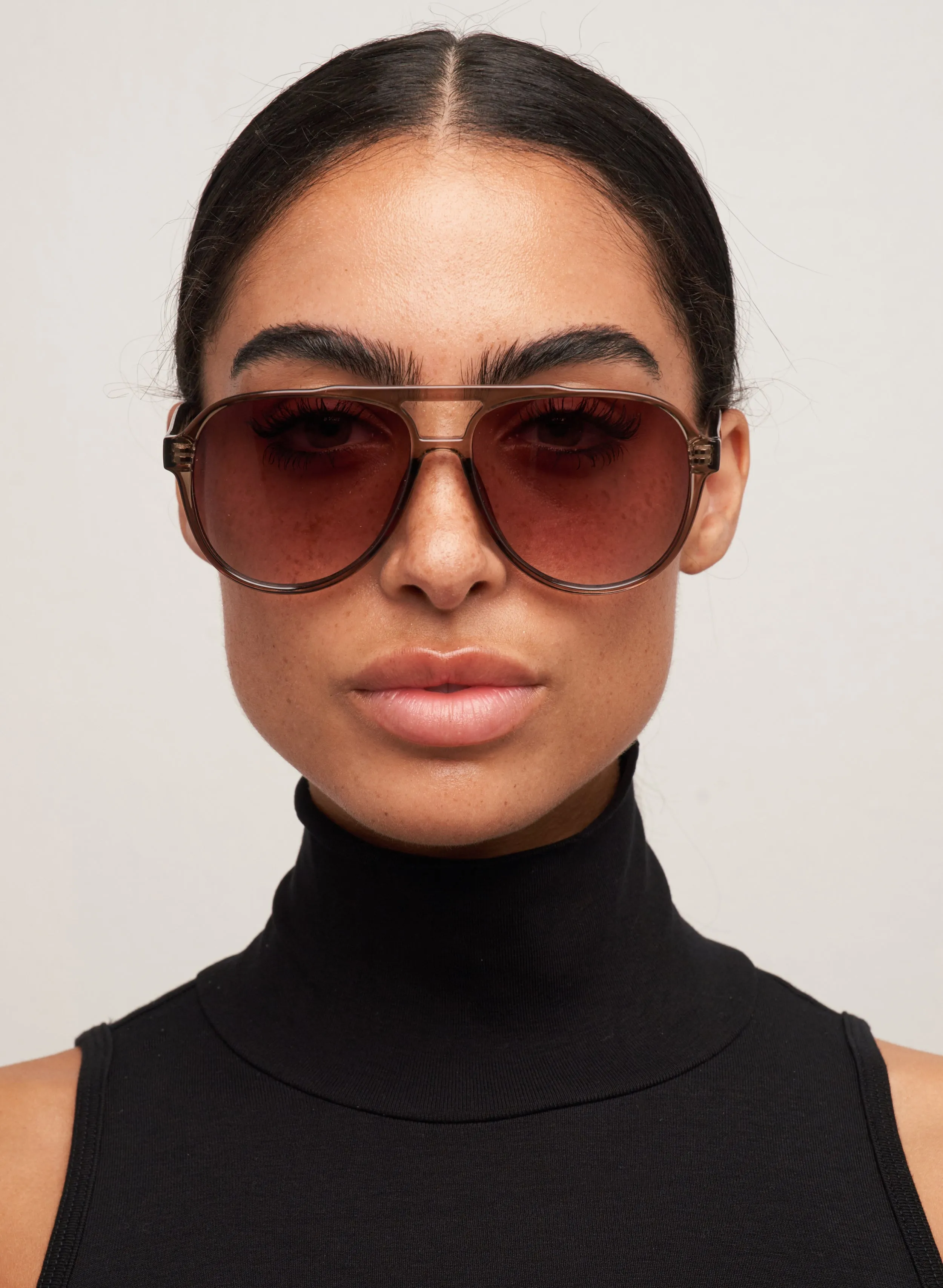 Stevie - Trans Olive/ Brown Fade sold by Otra Eyewear product image thumbnail 2