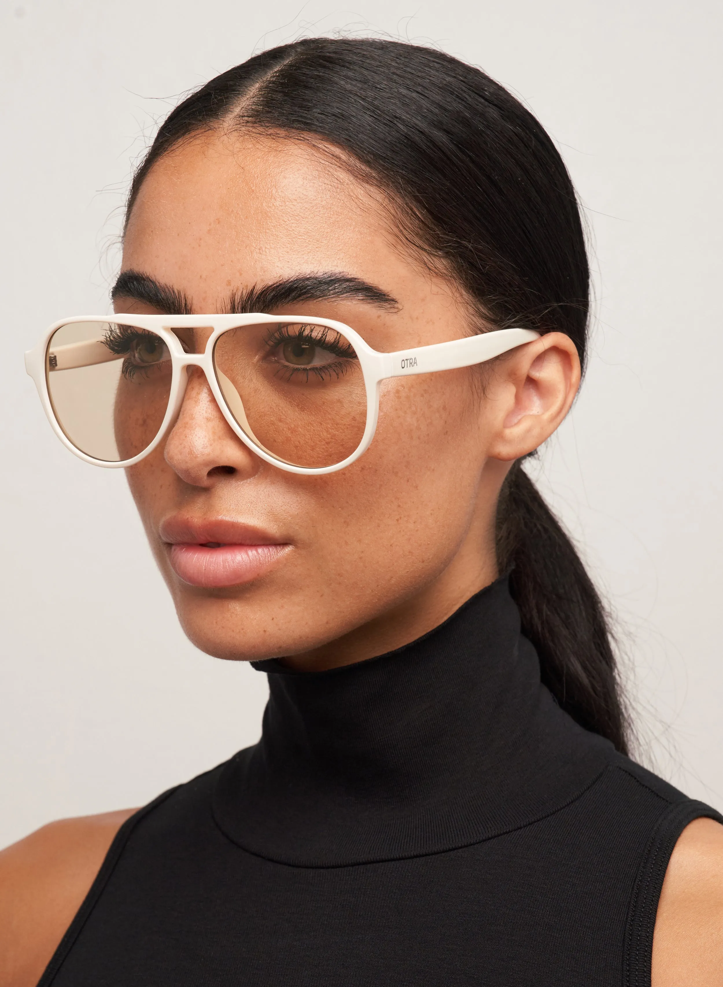 Stevie - Vanilla/ Brown sold by Otra Eyewear product image thumbnail 4