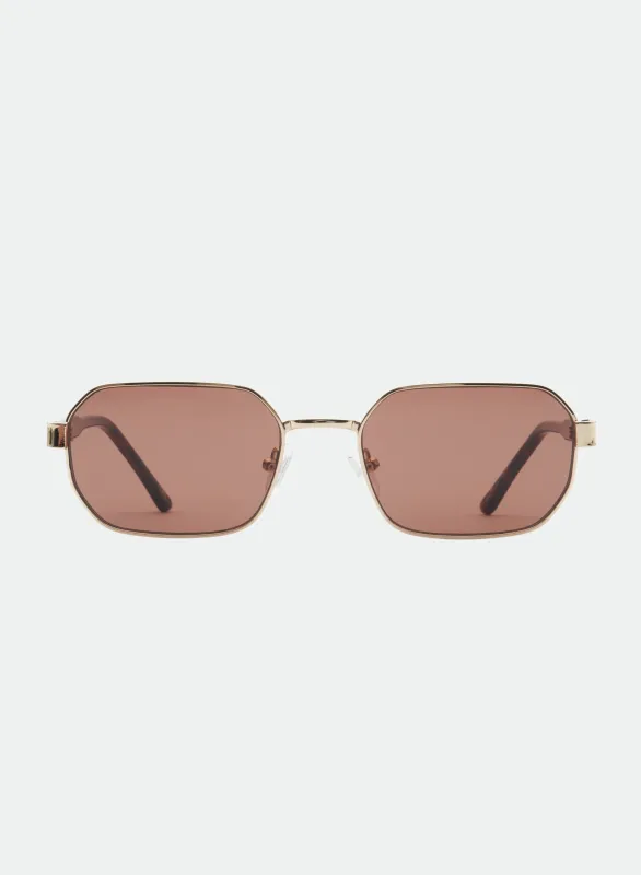 Hannah - Gold/ Brown made by Otra Eyewear