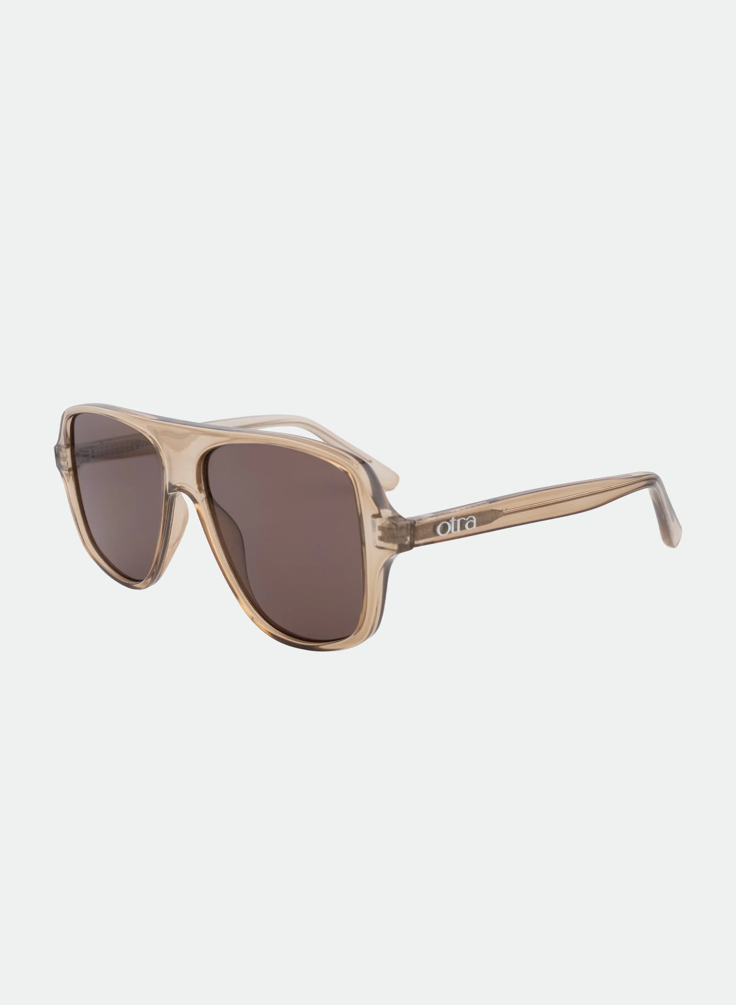 NEW ! OTRA Mikki Brown Sunglasses Hazel Cat-Eye Sunglasses – Transparent Olive & Brown Lens  main image 3
