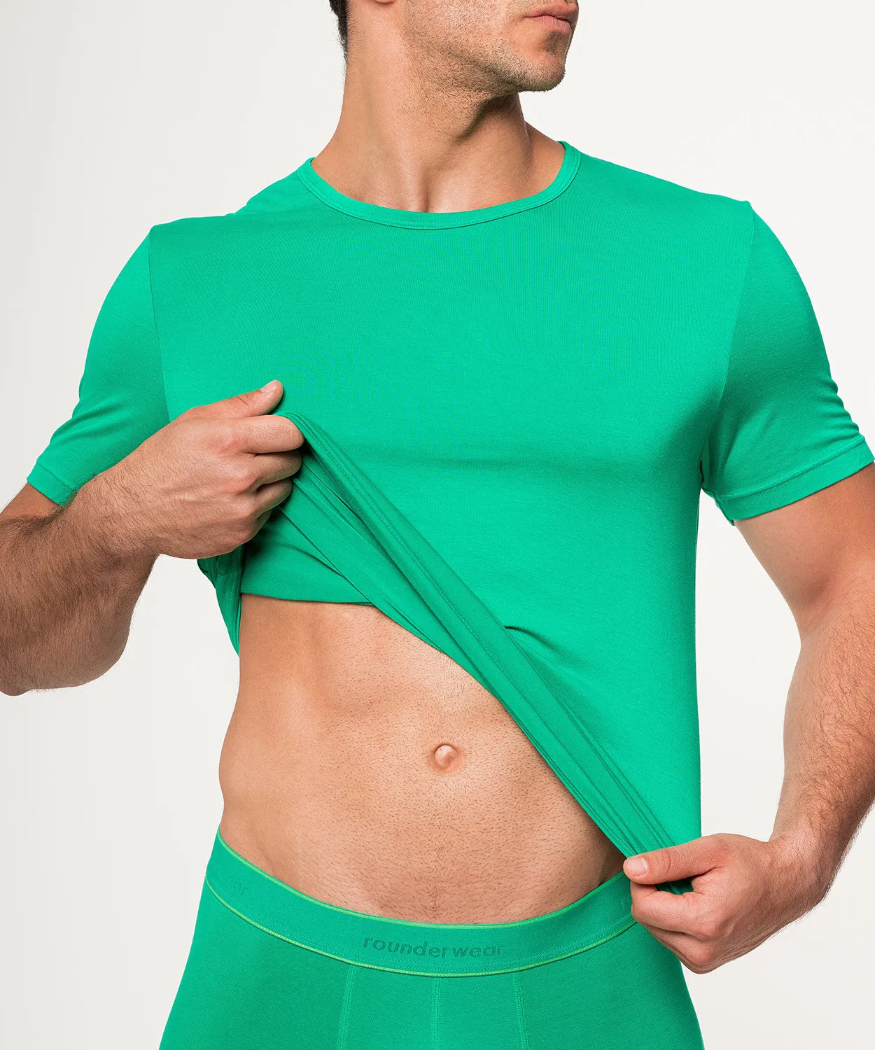 Essentials Bamboo T-Shirt Crew Neck sold by Rounderbum product image thumbnail 4