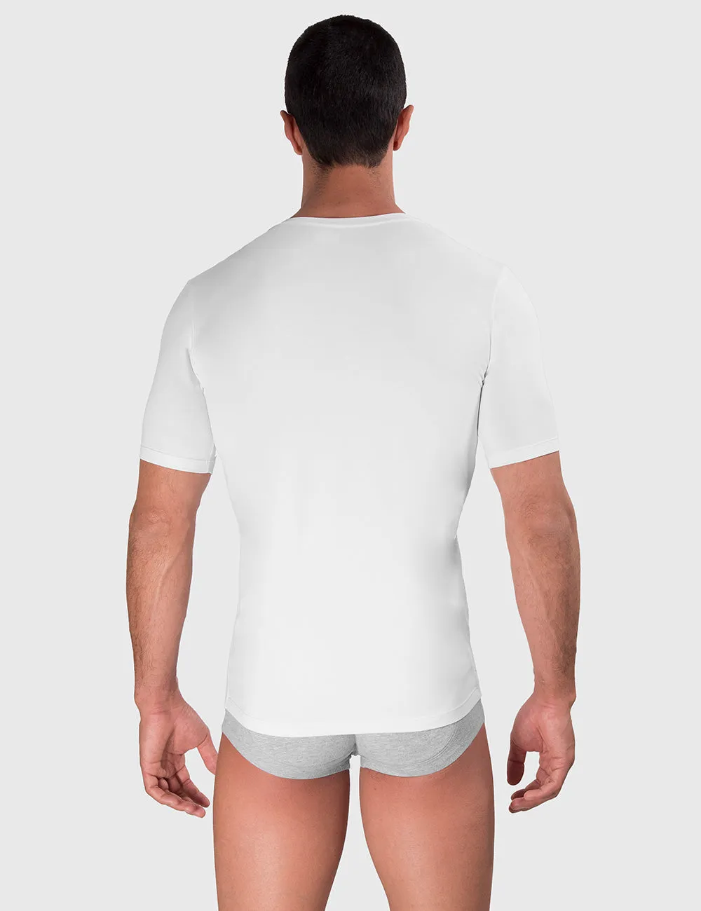 Slim Fit Cotton Compression V-Neck Undershirt sold by Rounderbum product image thumbnail 3