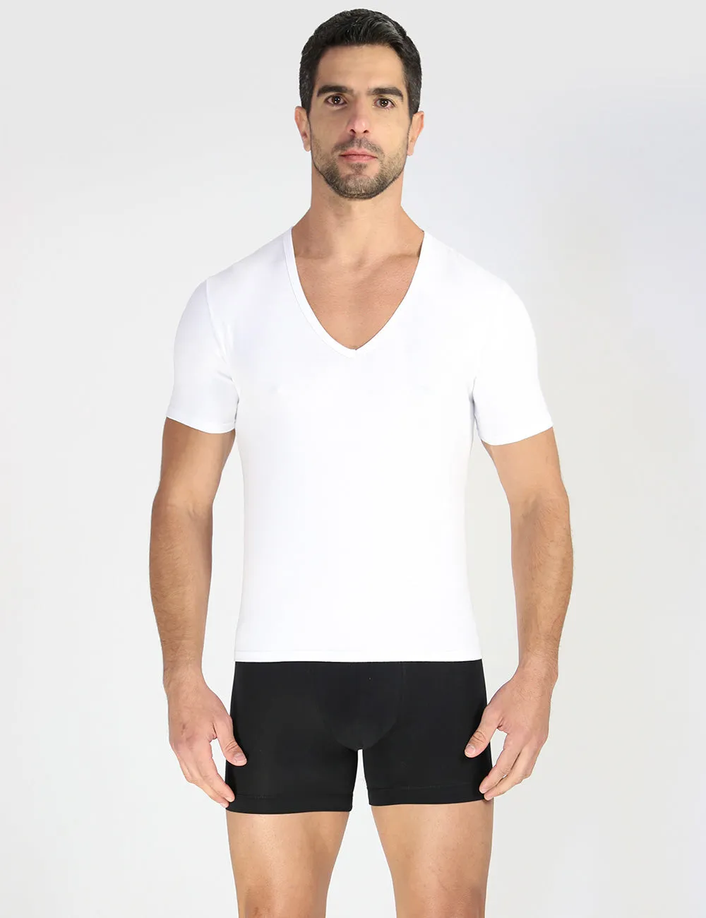 Deep V-Neck T-Shirt 2-Pack sold by Rounderbum