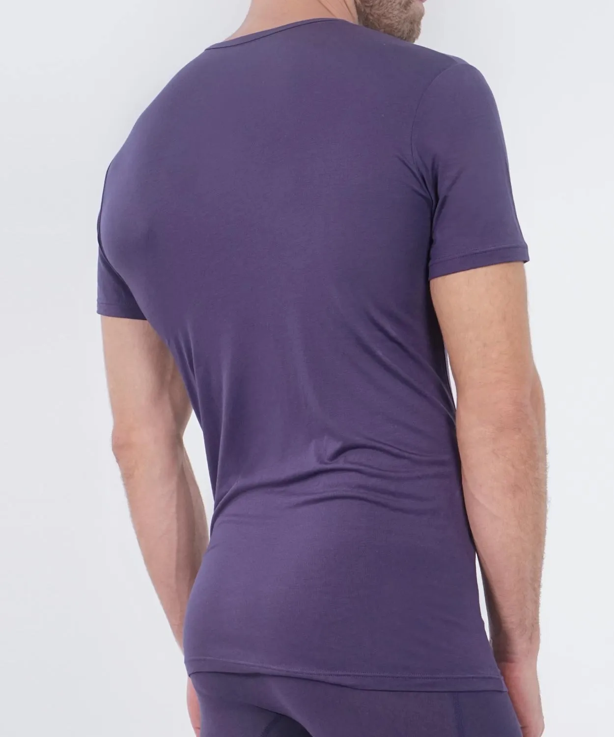 Essentials Modal T-Shirt V Neck sold by Rounderbum product image thumbnail 2