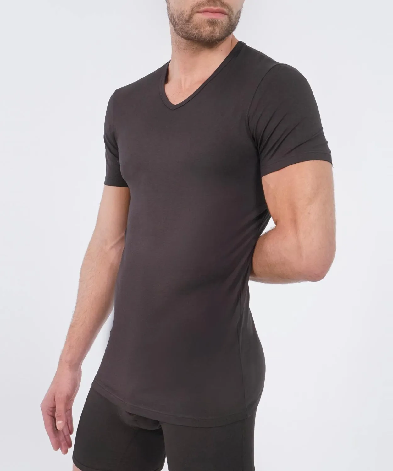 T-Shirt V Neck - Essentials sold by Rounderbum product image thumbnail 3