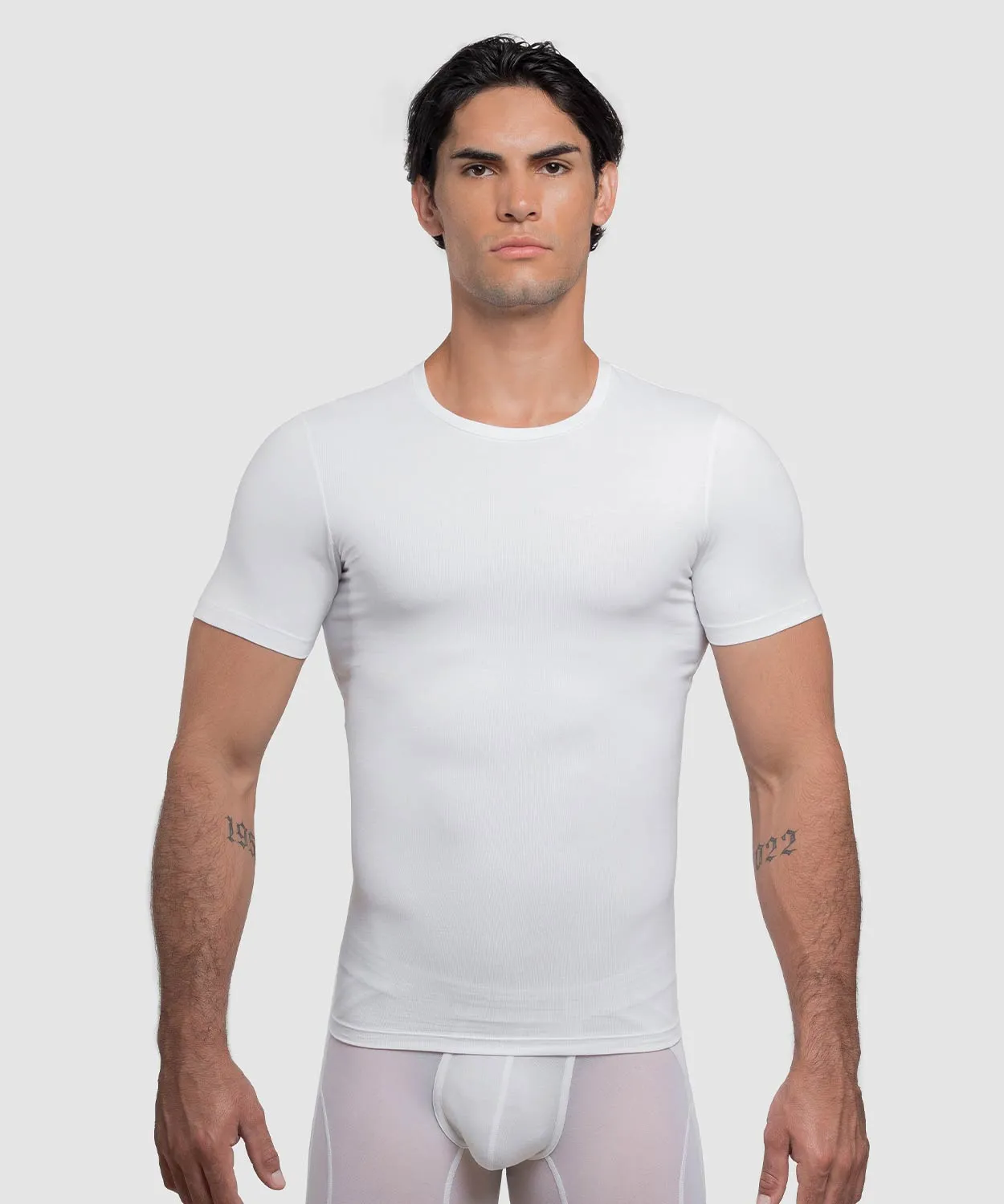 Cotton Compression Crew Neck T-Shirt sold by Rounderbum