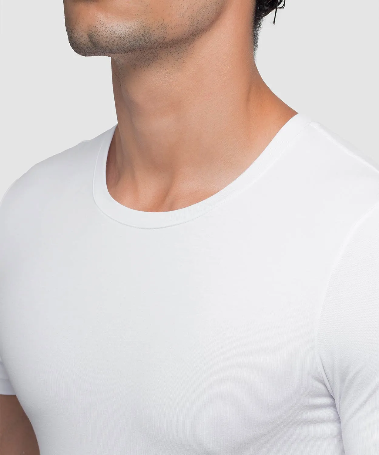 Cotton Compression Crew Neck T-Shirt sold by Rounderbum product image thumbnail 5