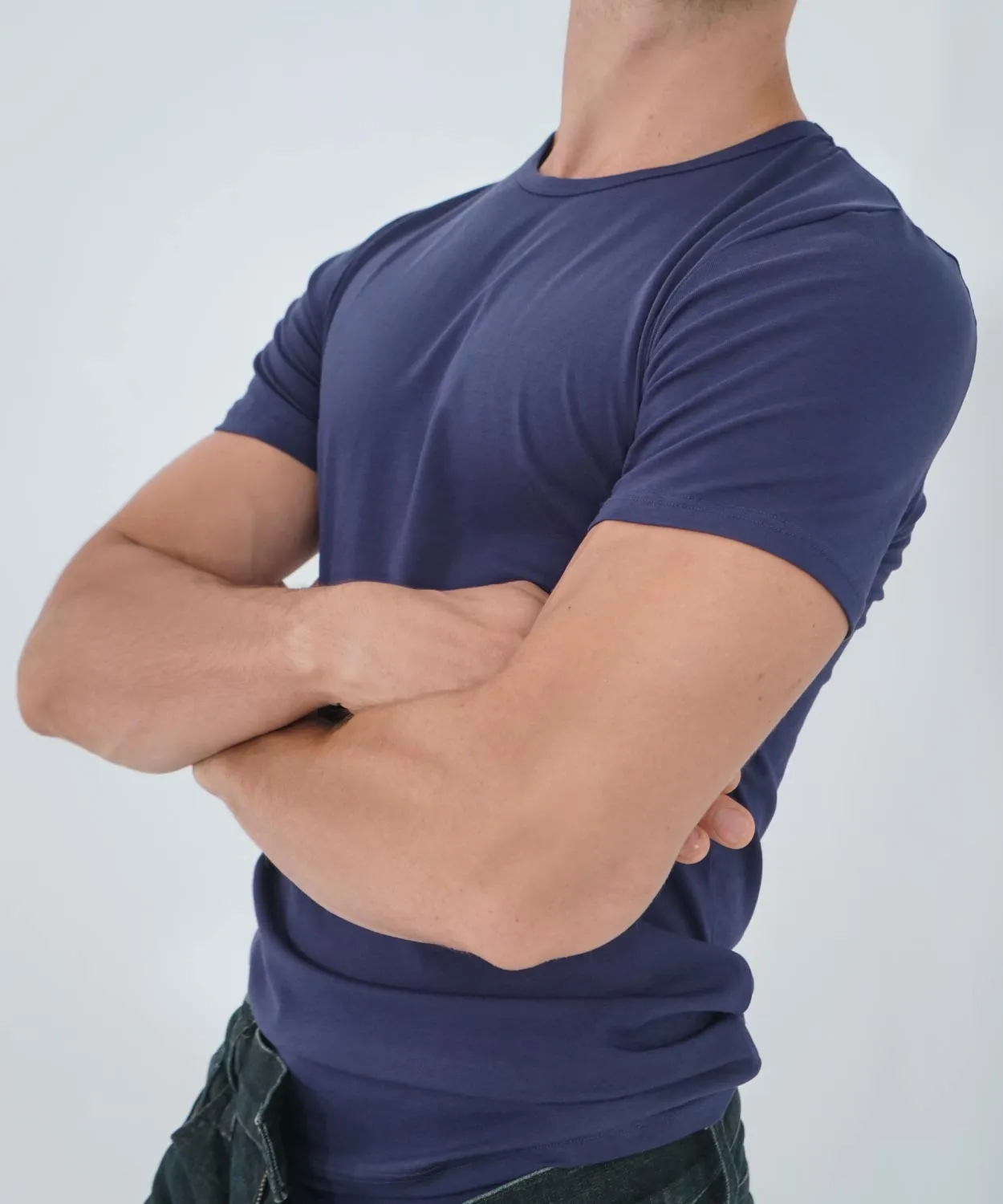 Essentials Cotton T-Shirt Crew Neck sold by Rounderbum product image thumbnail 4