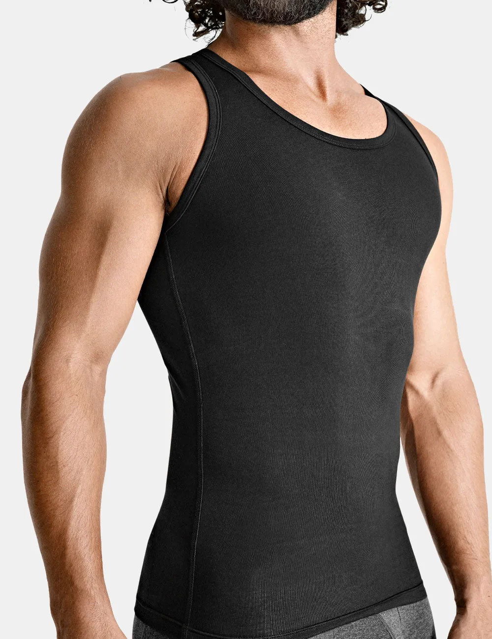 Cotton Compression Tank Top sold by Rounderbum product image thumbnail 3