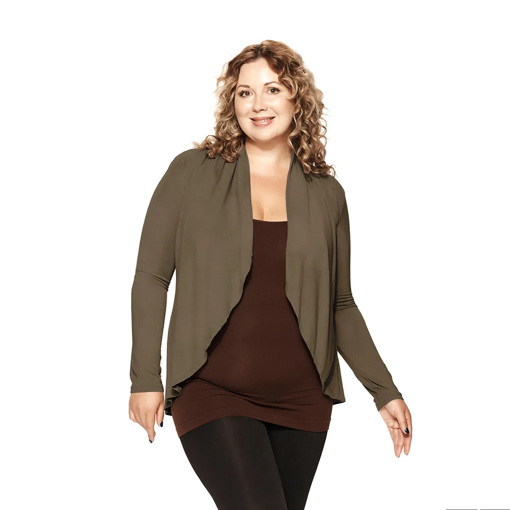 Plus Short Open Front Cardigan sold by skinnytees product image thumbnail 5