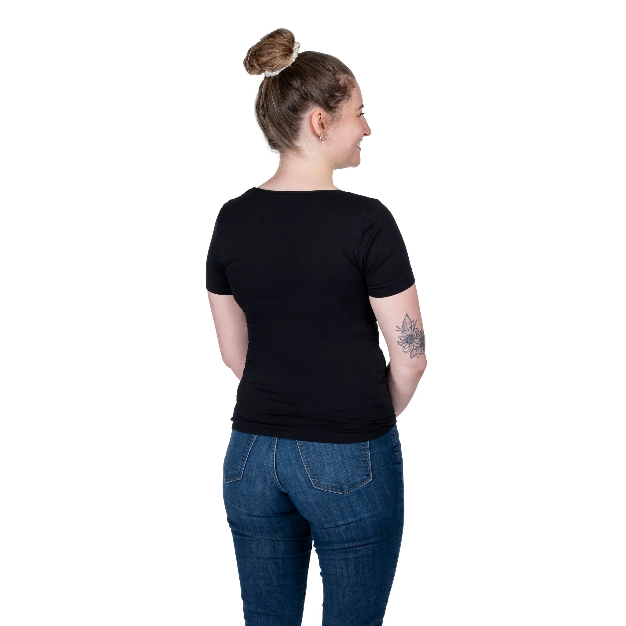 Short Sleeve Square Neck Tee sold by skinnytees product image thumbnail 2