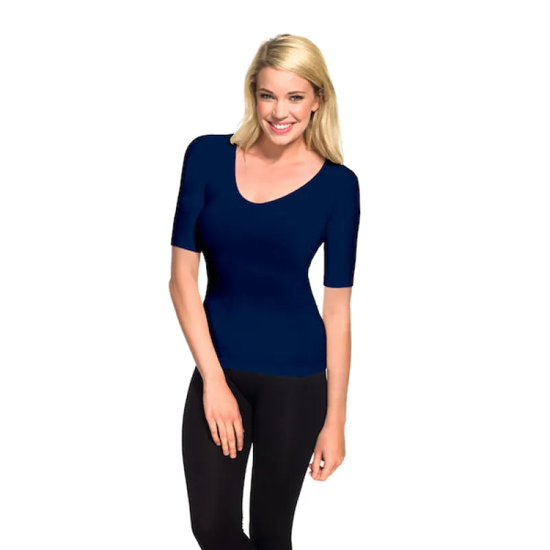 V Neck 1/2 Sleeve Tee sold by skinnytees