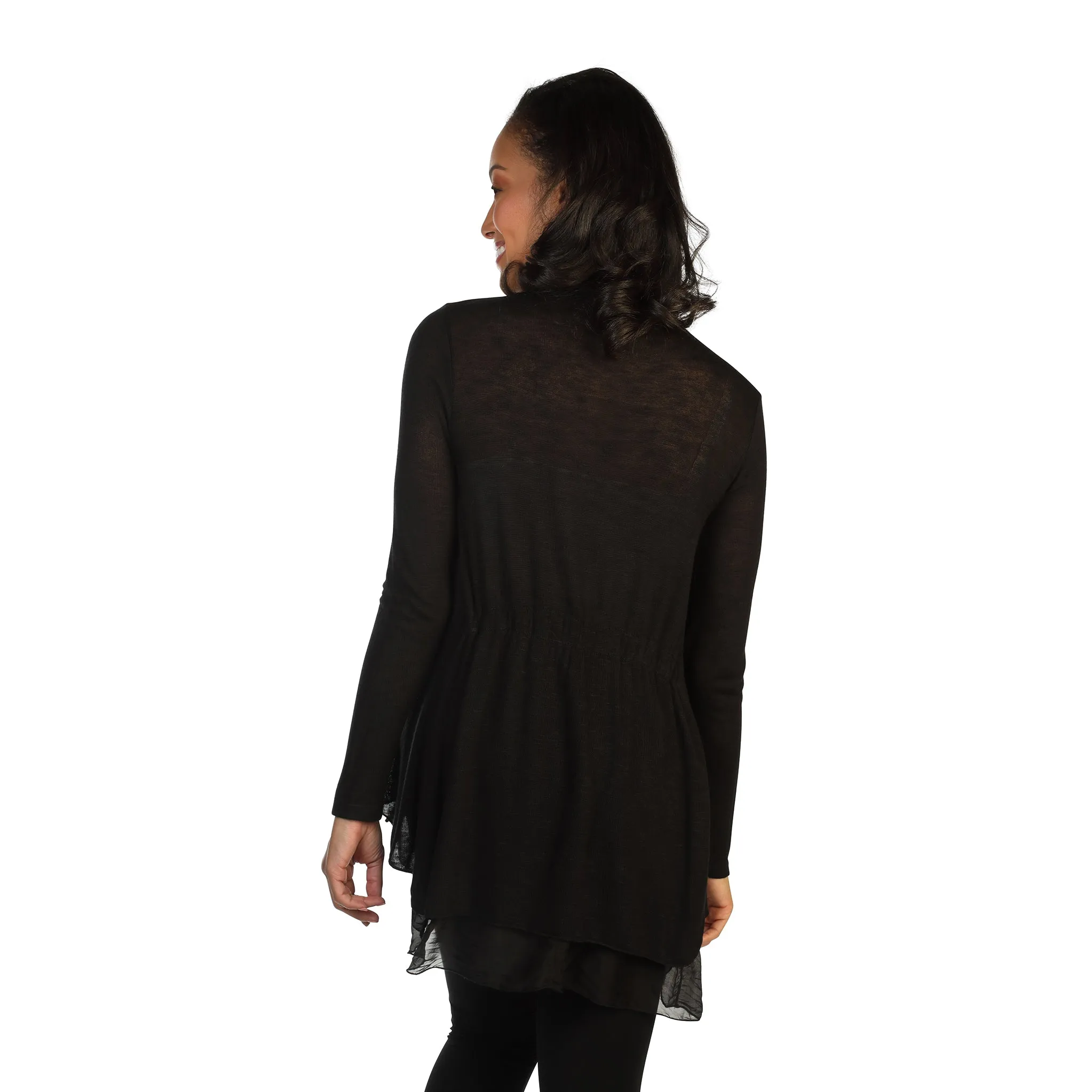 Knit and Silk Cardigan sold by skinnytees product image thumbnail 2