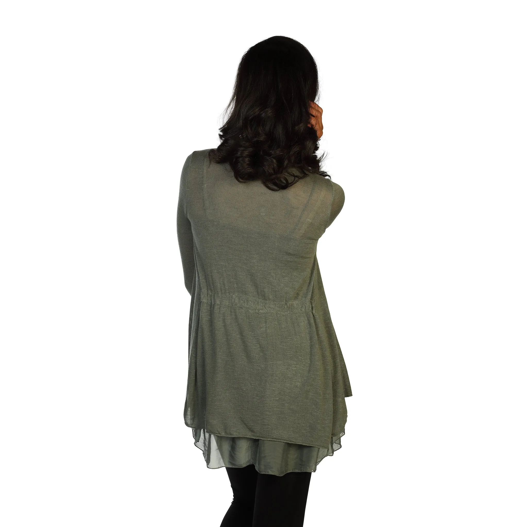 Knit and Silk Cardigan sold by skinnytees product image thumbnail 5