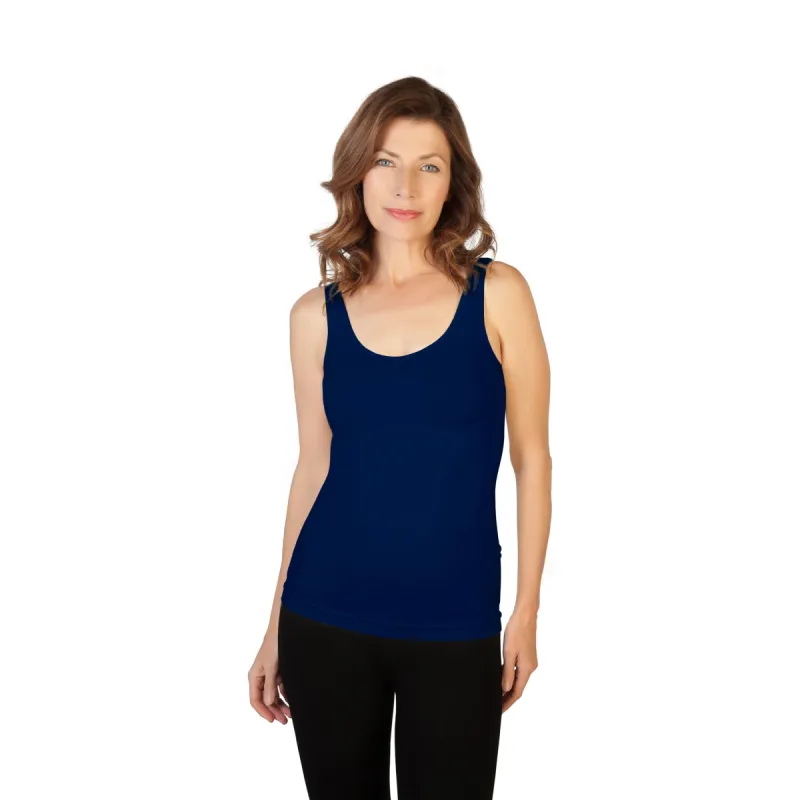 Navy Basic Tank Top + 2 Navy Face Masks sold by skinnytees