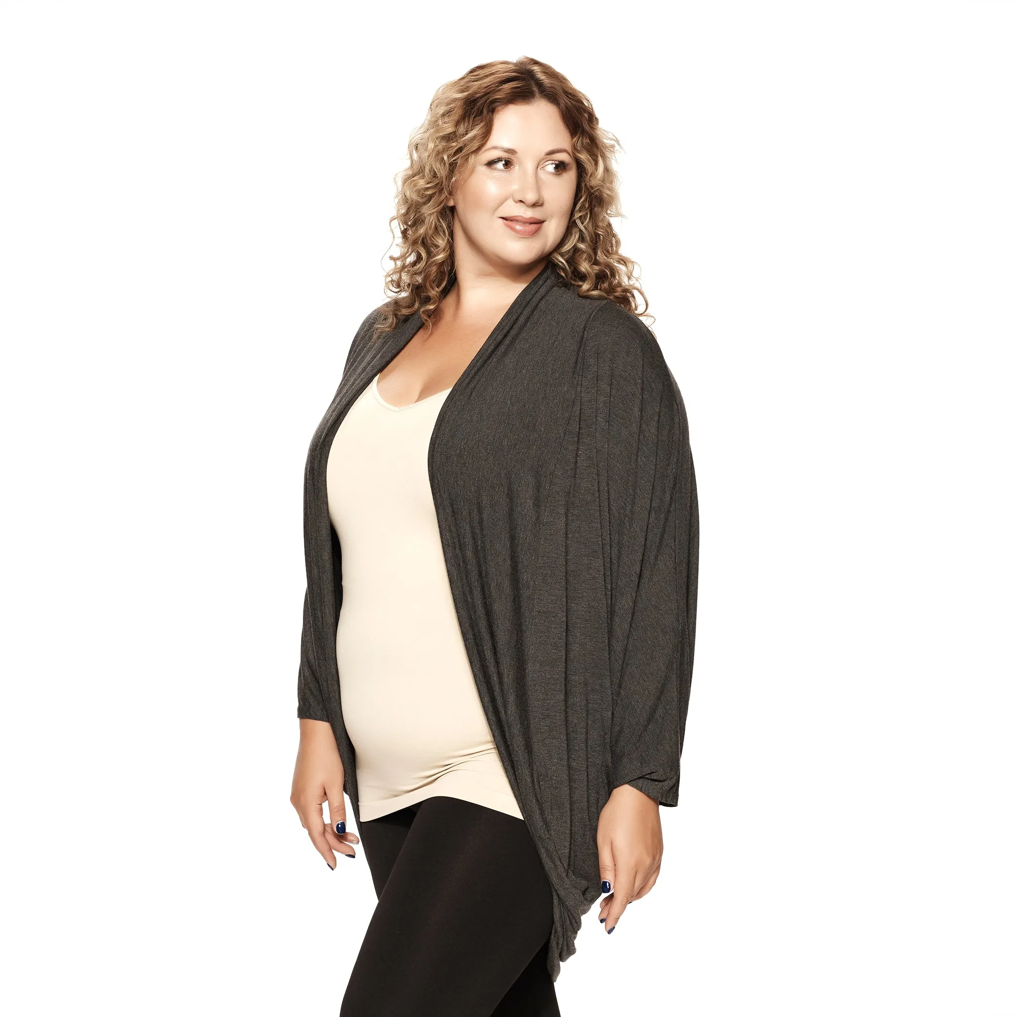 Plus Cocoon Cardigan sold by skinnytees product image thumbnail 3