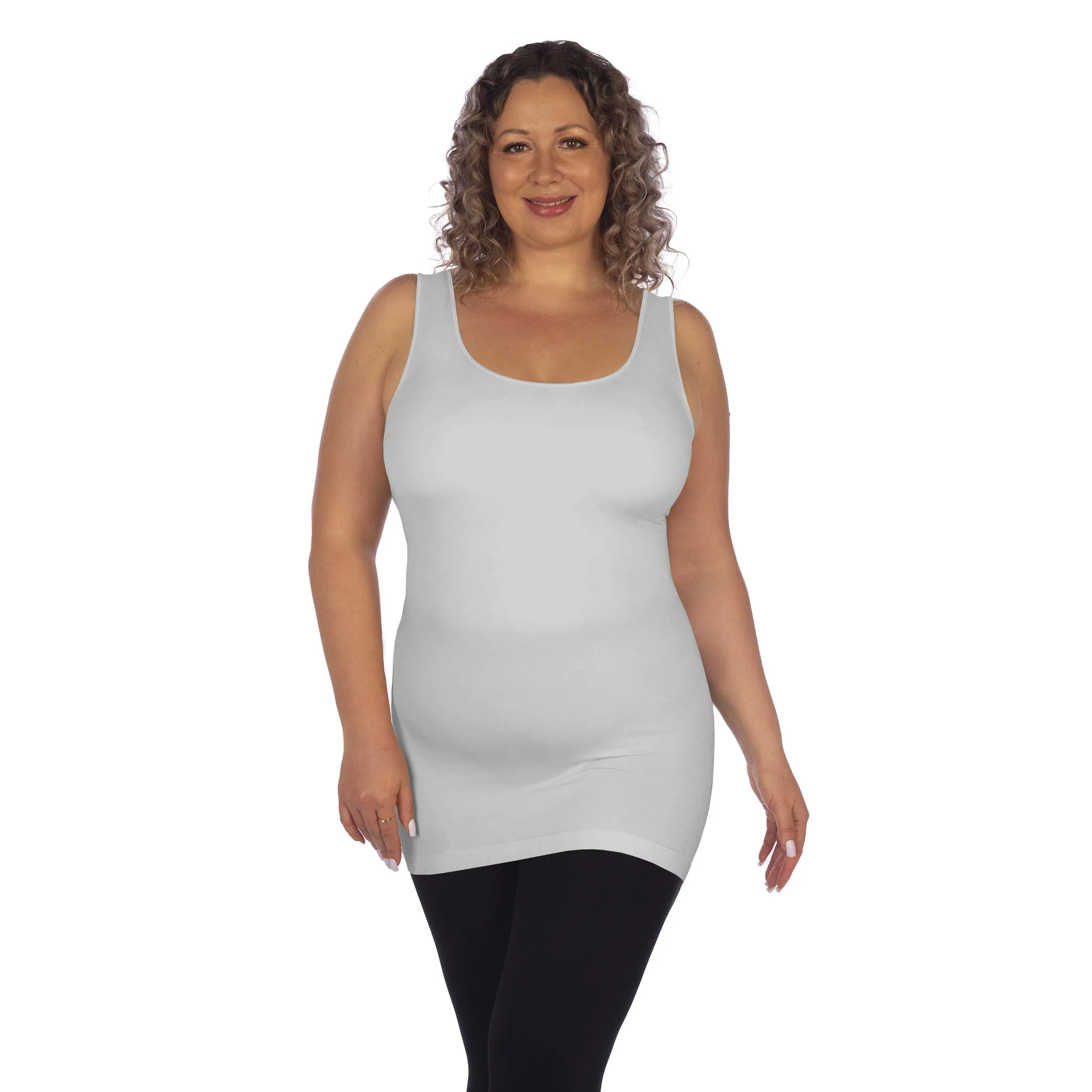 Plus Tank with Built In Bra Final Sale sold by skinnytees product image thumbnail 3