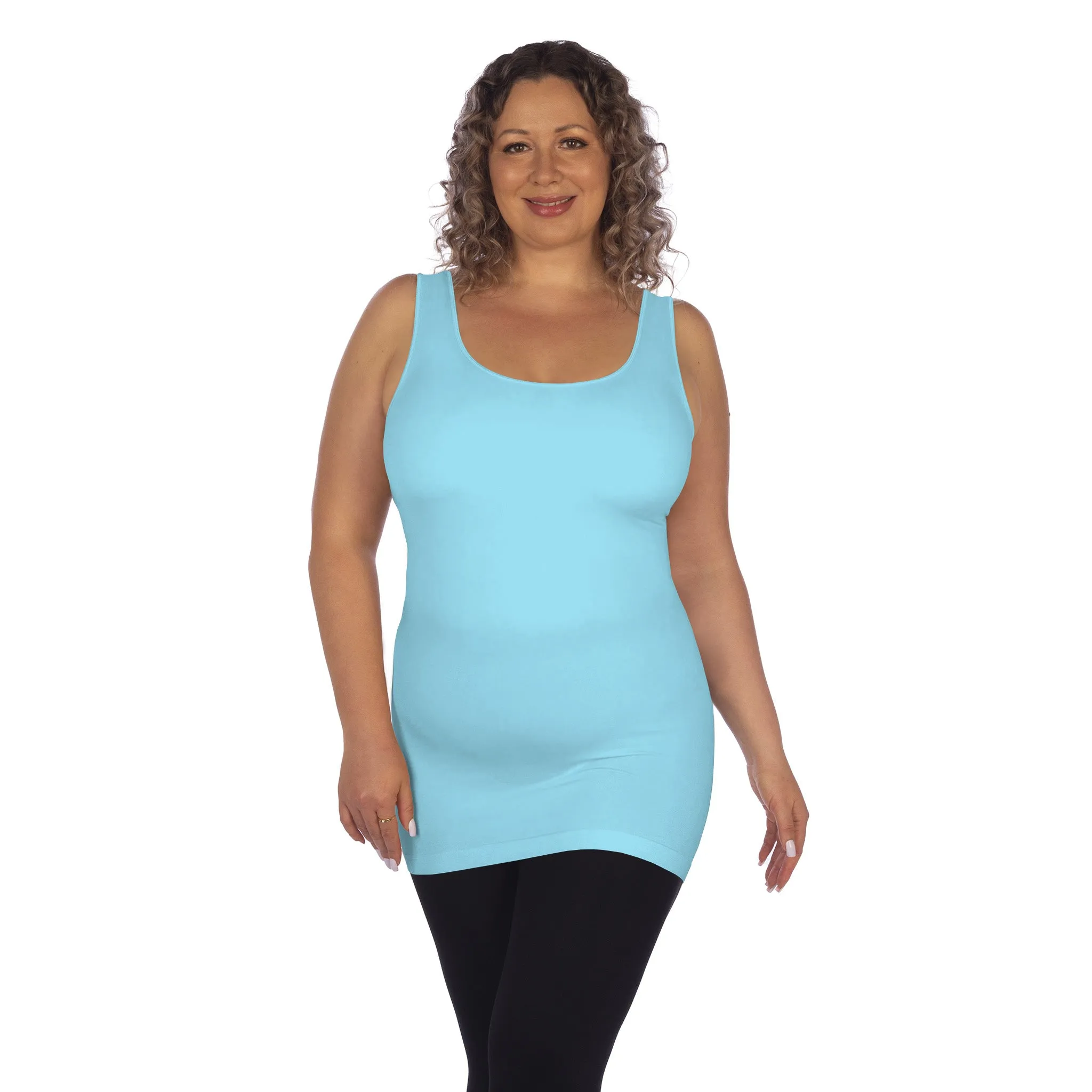 Plus Tank with Built In Bra Final Sale sold by skinnytees product image thumbnail 2
