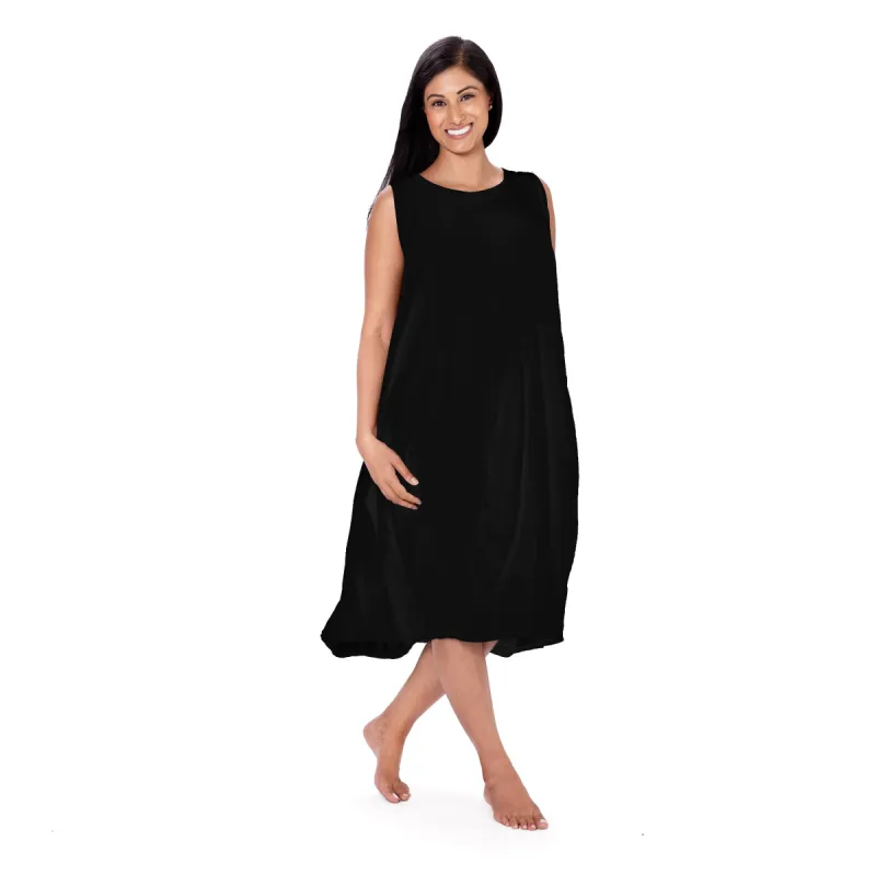 Linen Crew Neck Dress Final Sale sold by skinnytees