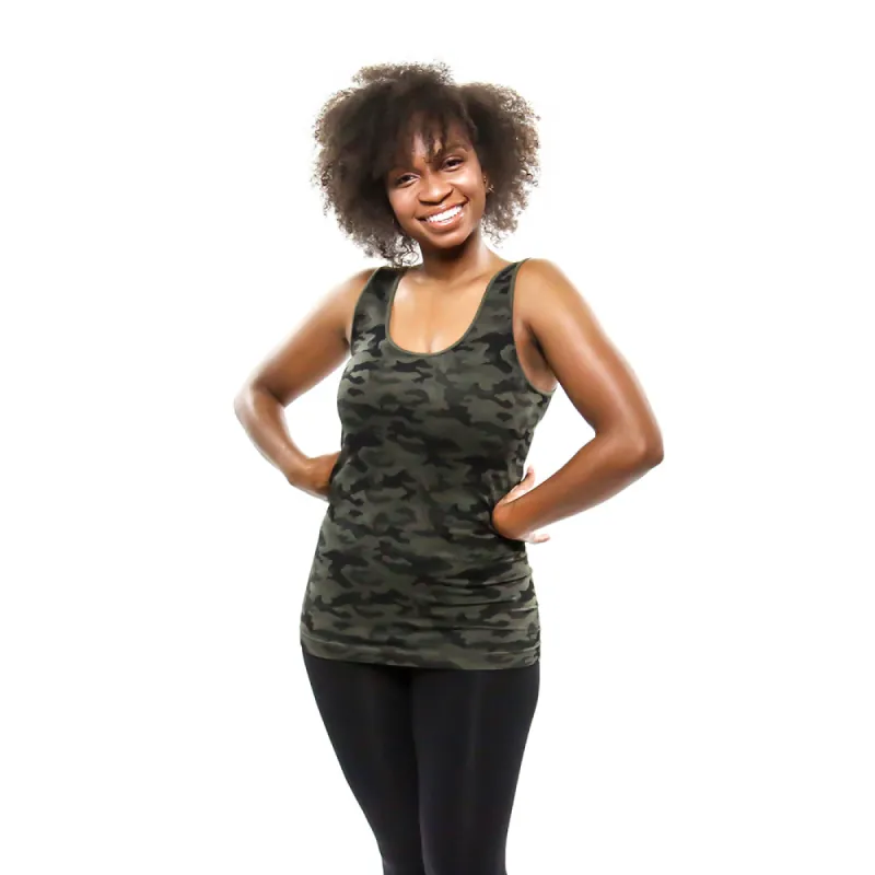 Camo Tank Top Staff Favorite sold by skinnytees