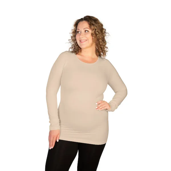 Plus Long Sleeve Crew Neck Tee Staff Favorite sold by skinnytees