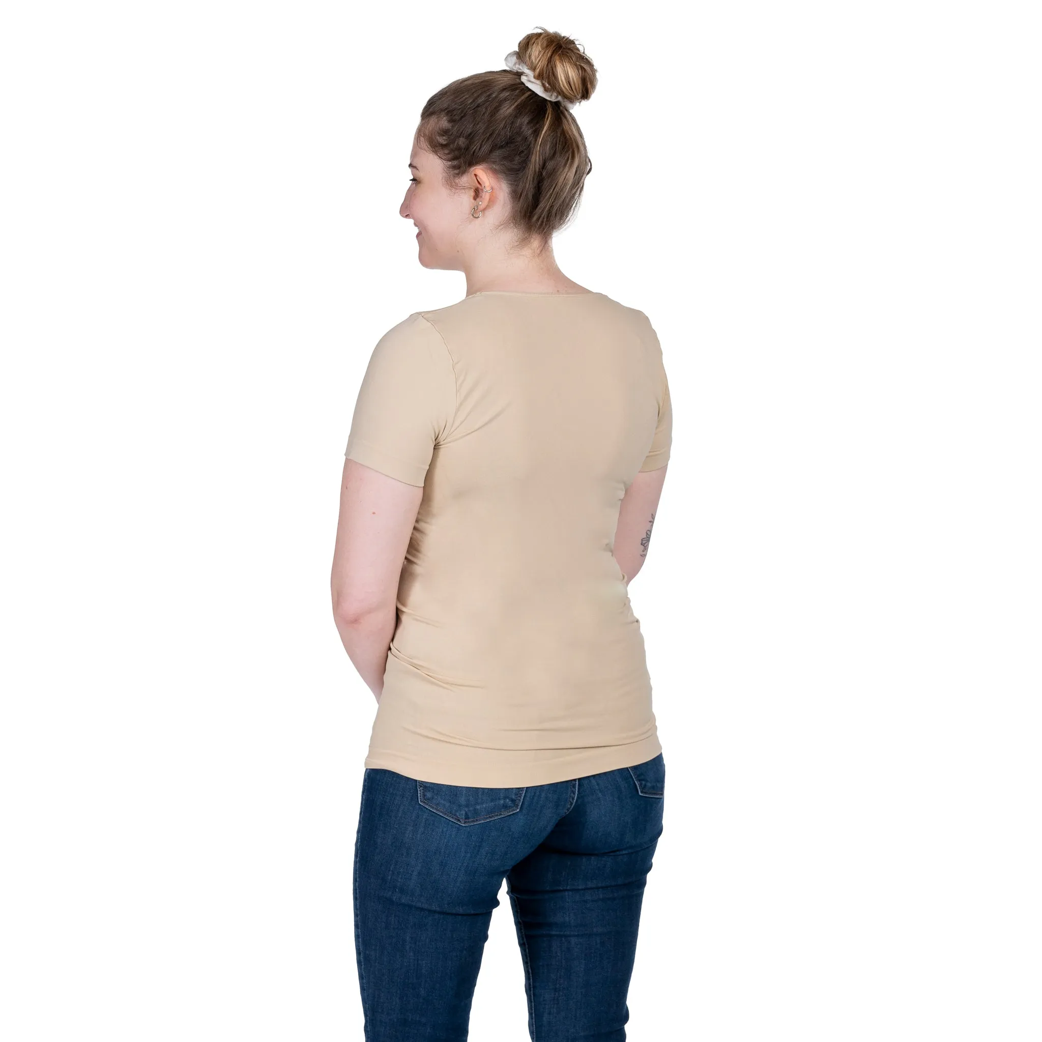 Short Sleeve Square Neck Tee sold by skinnytees product image thumbnail 4